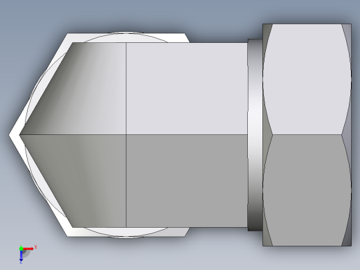卡套式工业通用硬管接头EO_Adjustable_Locknut_elbow_WEE42ZLMORCF俯视缩略图