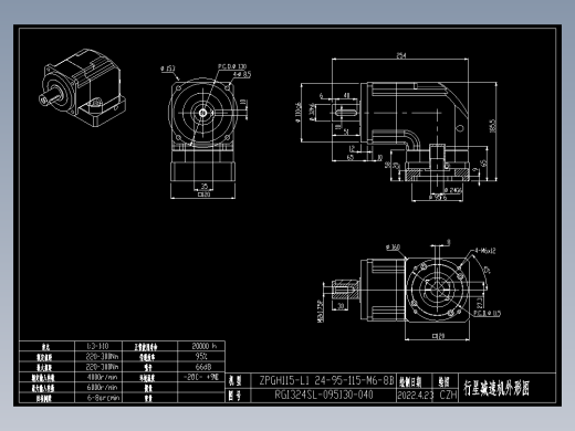 斜齿ZPGH115-L1 24-95-115-M6-8B LR65.dxf