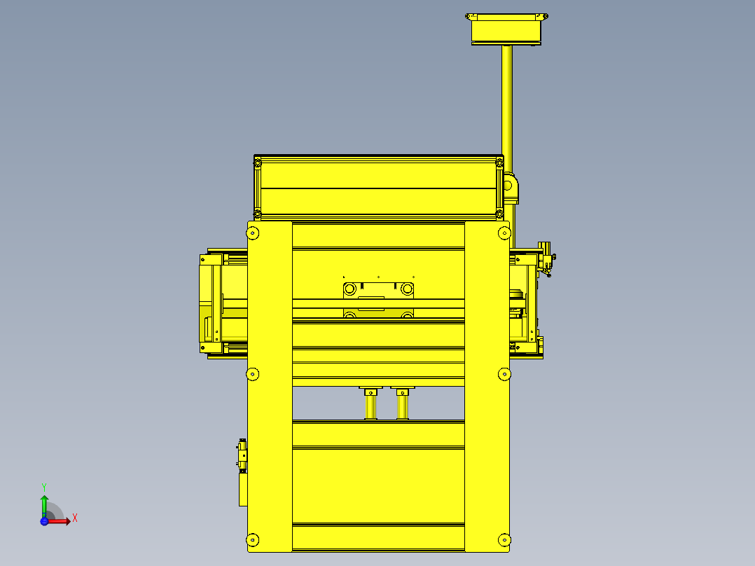 缸体碗形塞压装机前视图