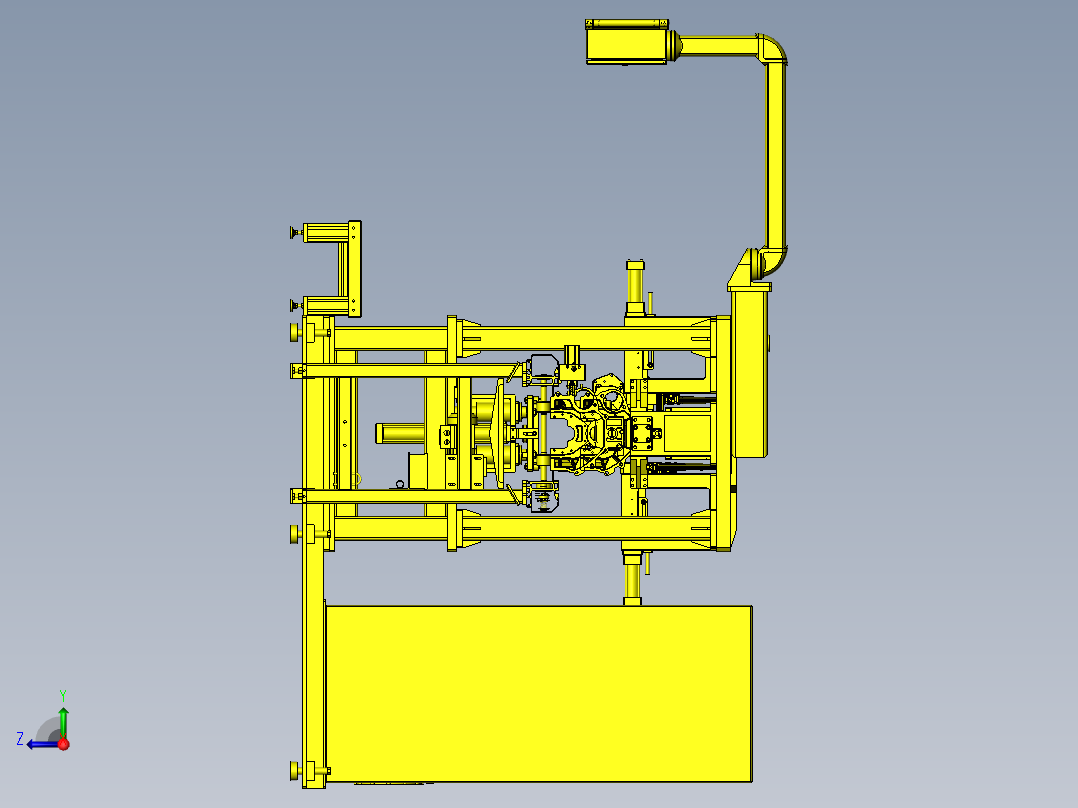 缸体碗形塞压装机右视图