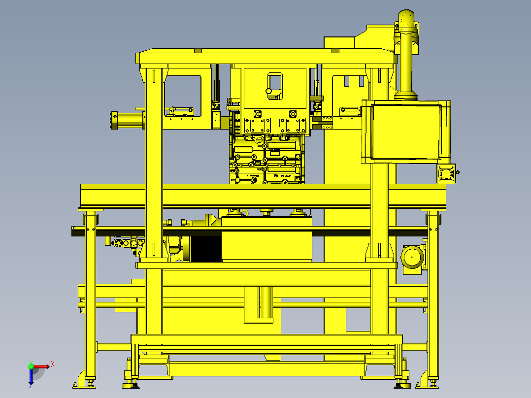 缸体碗形塞压装机俯视图