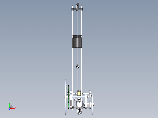 s形 轨迹无碳小车图 无碳小车 机械设计参考资料设计素材前视缩略图