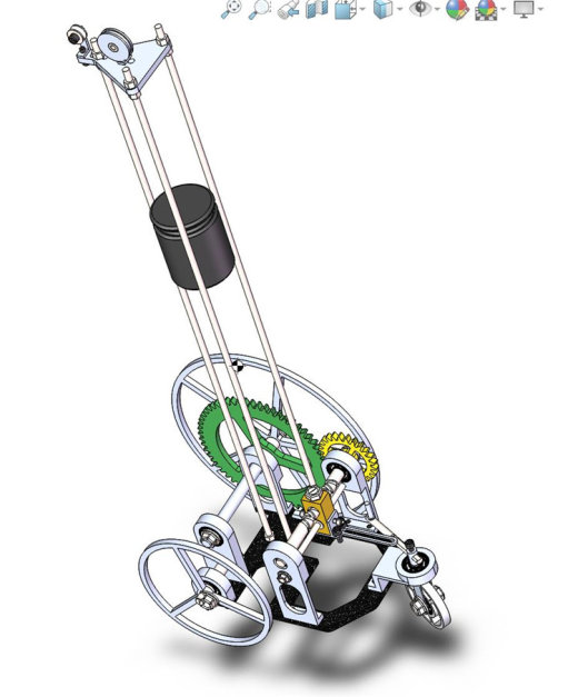 s形 轨迹无碳小车图 无碳小车 机械设计参考资料设计素材缩略图