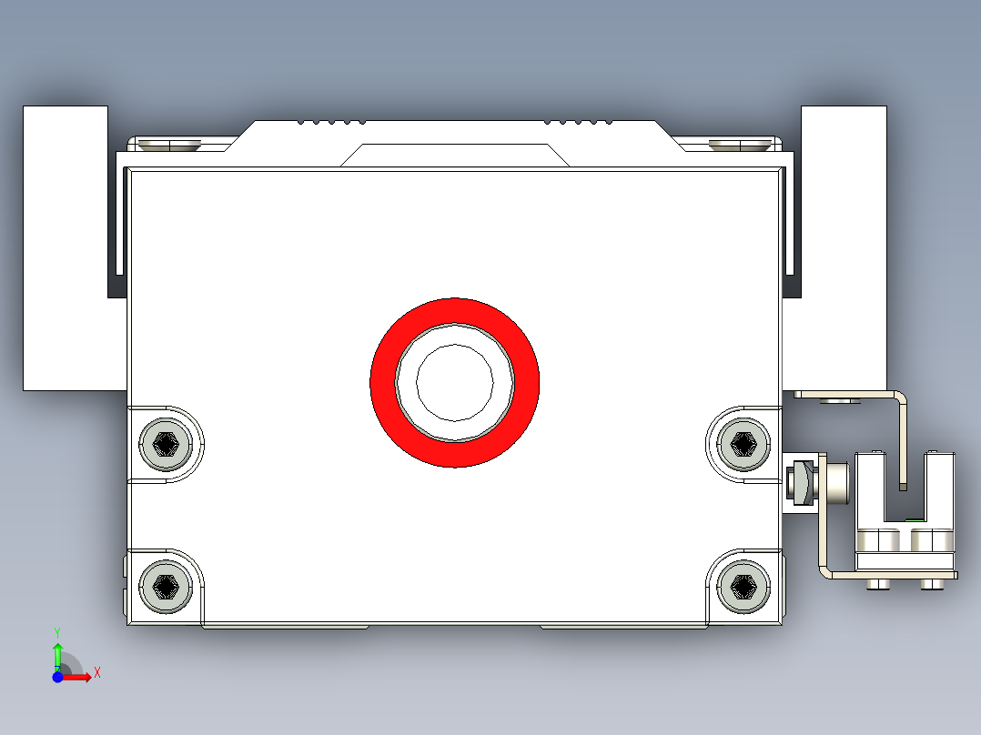 直线模组KKR86C-640A1-F0CS2_W设计图纸前视图