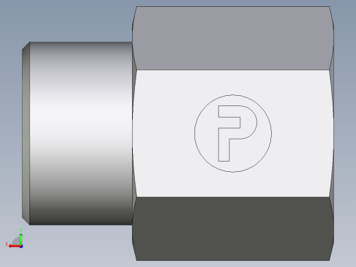 卡套式工业通用硬管接头EO_Swivel_connector_GAI12SRCFX后视缩略图