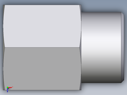 卡套式工业通用硬管接头EO_Swivel_connector_GAI12SRCFX俯视缩略图