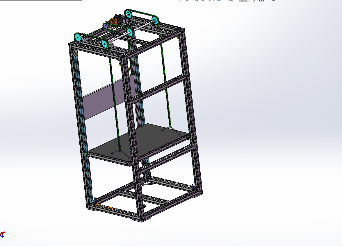 链式提升机设计含三维图+二维+说明书