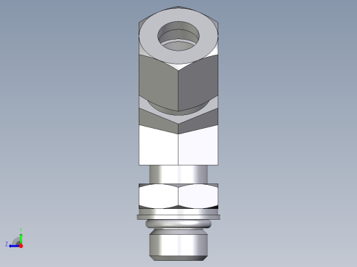 卡套式工业通用硬管接头EO_Adjustable_locknut_45_deg_elbow_VEE10LMORCF右视缩略图