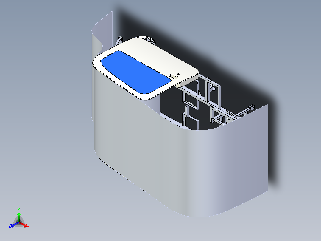 电动汽车右前车门设计含三维图二维图说明书