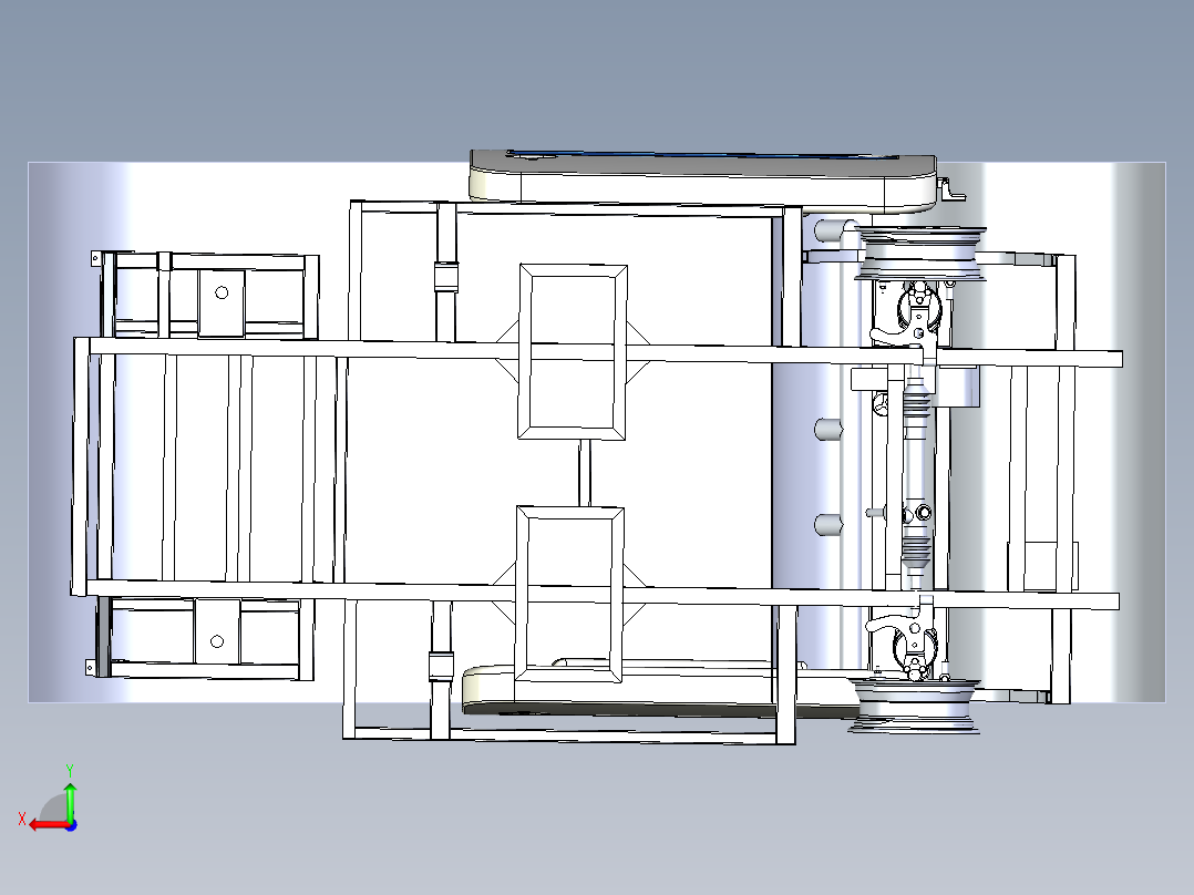电动汽车右前车门设计含三维图二维图说明书后视图