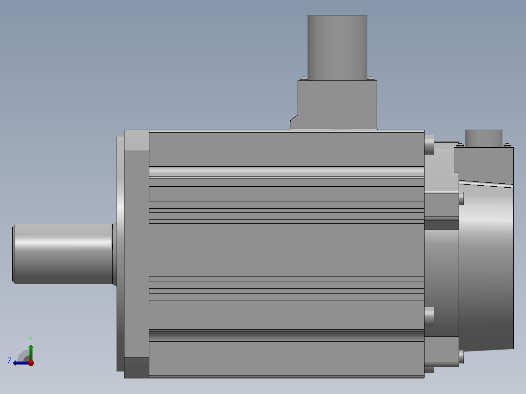 电机零件库右视图