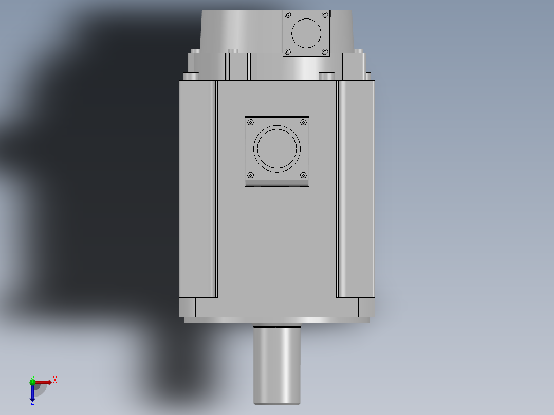 电机零件库俯视图