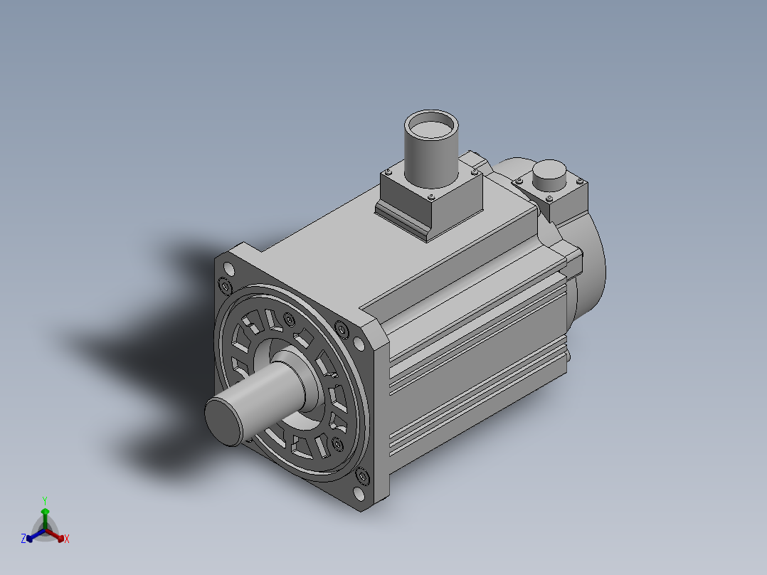 电机零件库正等轴测图