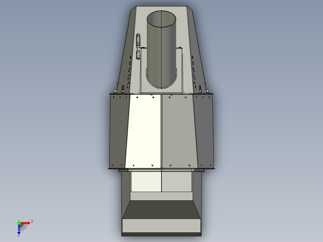 颗粒燃烧器150 - 200千瓦俯视图