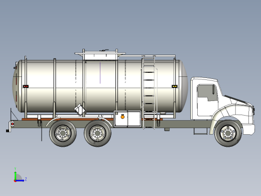 精炼厂2000L运输罐车液化运输车卡车左视缩略图