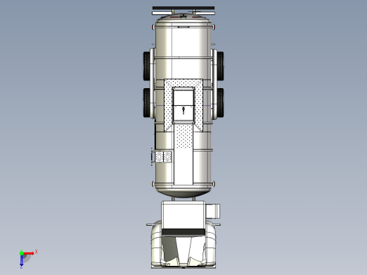 精炼厂2000L运输罐车液化运输车卡车俯视缩略图