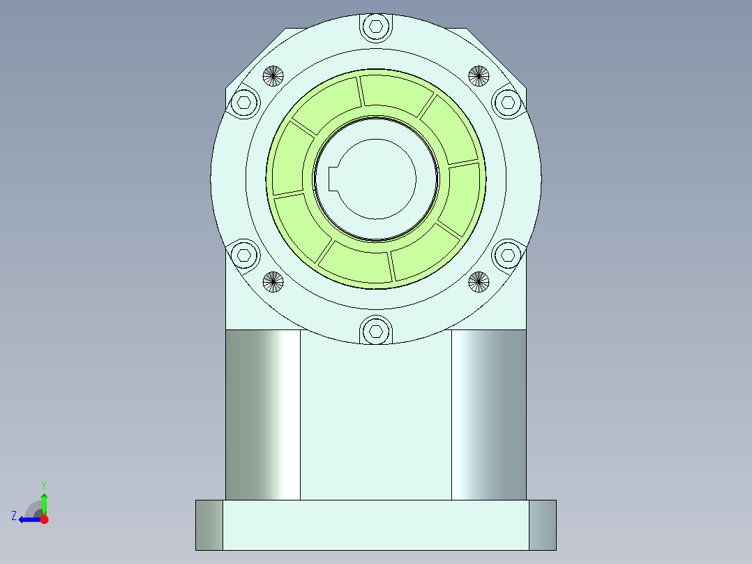 直齿孔ZPLE160-L1-LC 42-114.3-200-M12.stp右视图