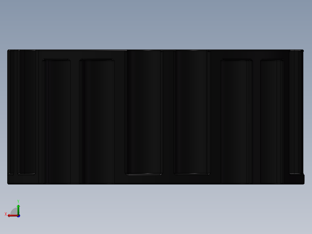 链板主动轮 3D模后视图