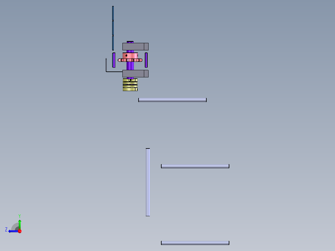 六角批头自动供料分料机（sw18可编辑+工程图+BOM）右视图