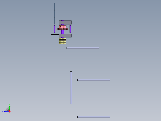 六角批头自动供料分料机（sw18可编辑+工程图+BOM）右视缩略图
