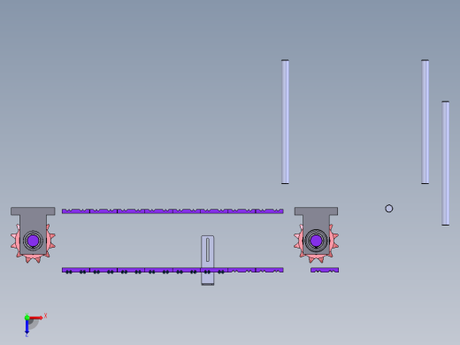 六角批头自动供料分料机（sw18可编辑+工程图+BOM）俯视缩略图