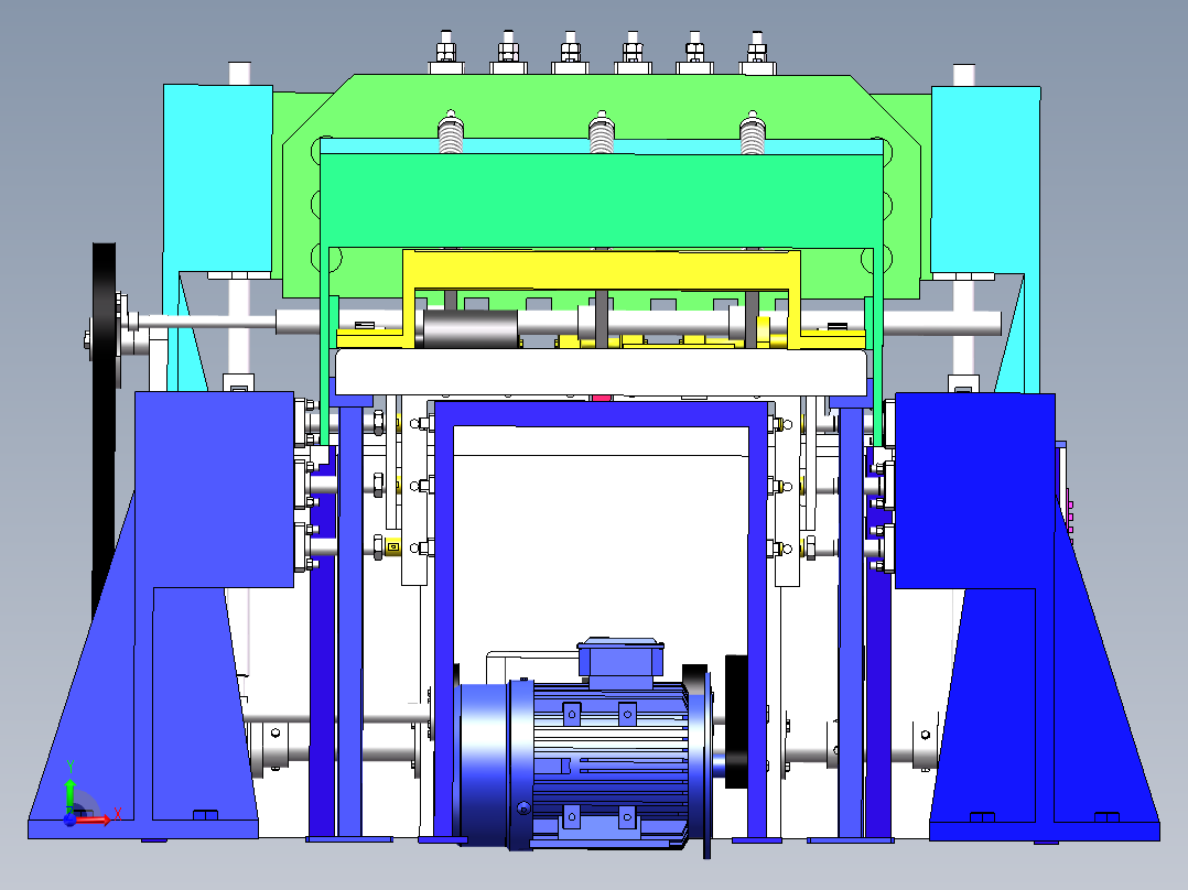 异型钢筋笼自动排焊机（已量产）前视图