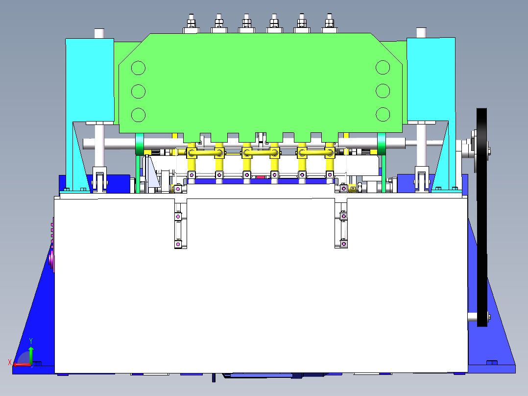 异型钢筋笼自动排焊机（已量产）后视图