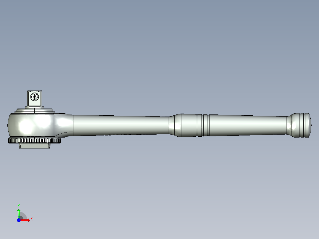 棘轮扳手前视图