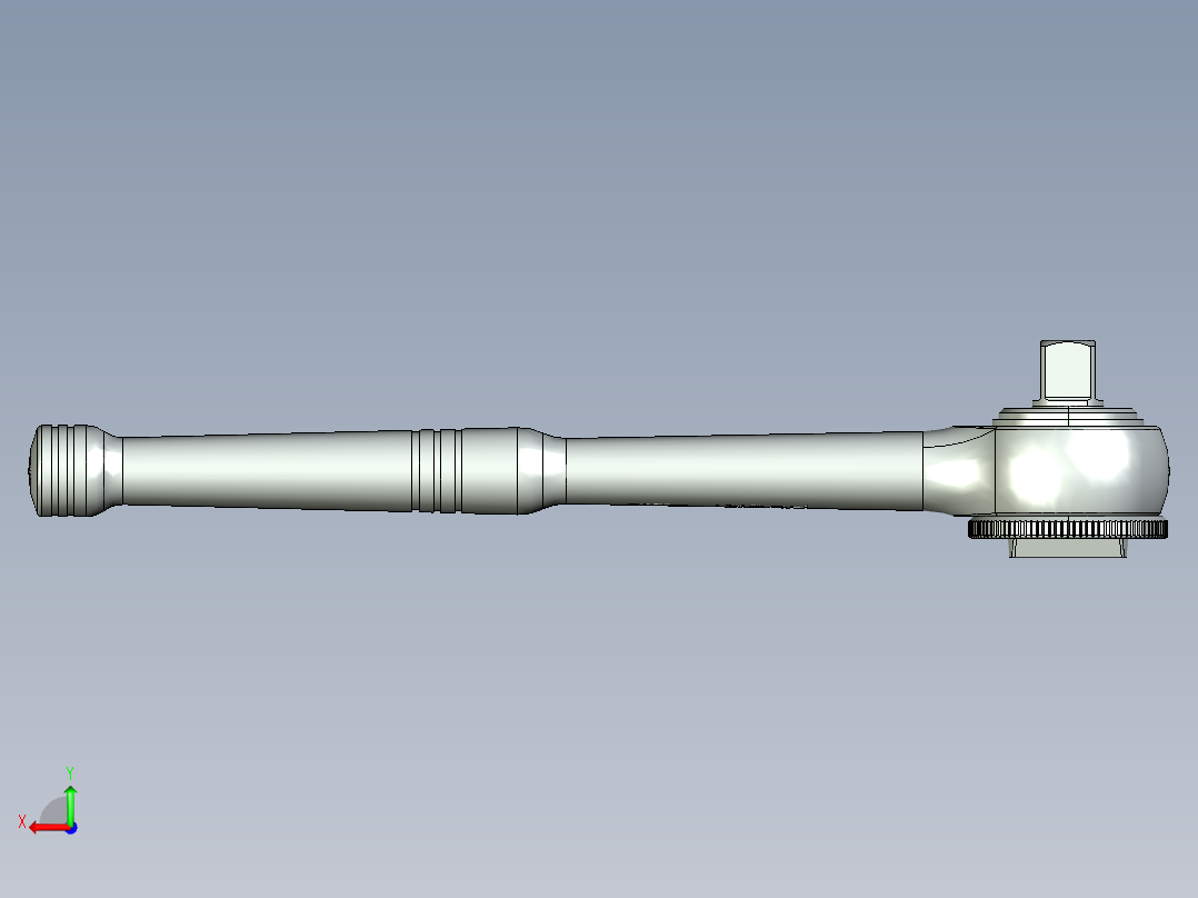棘轮扳手后视图