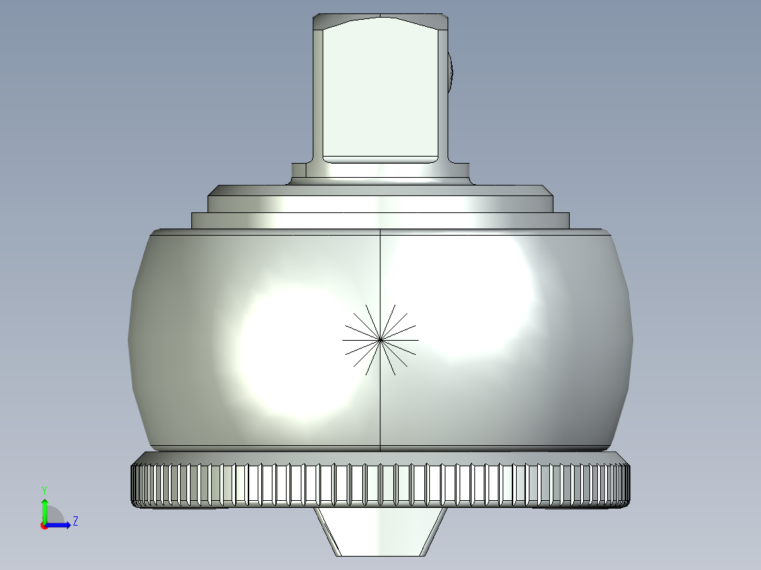 棘轮扳手左视图