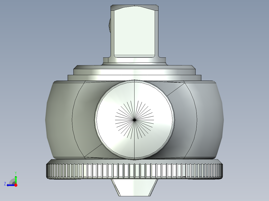 棘轮扳手右视图