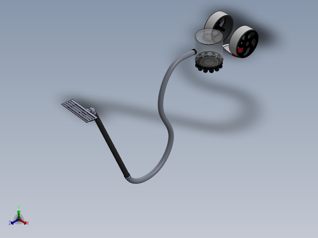 吸尘器(13)正等轴测图