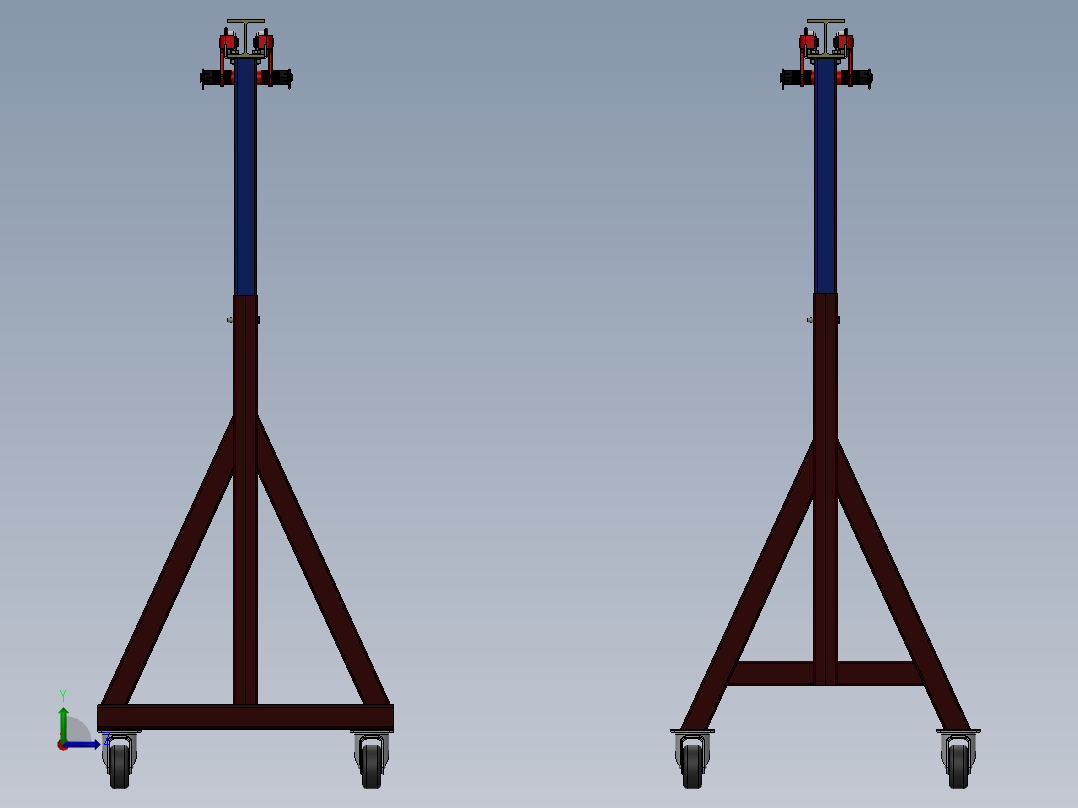 龙门架(24)左视图