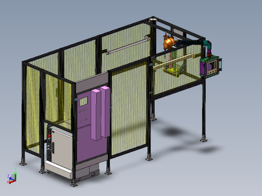 智能喷漆设备围栏总装