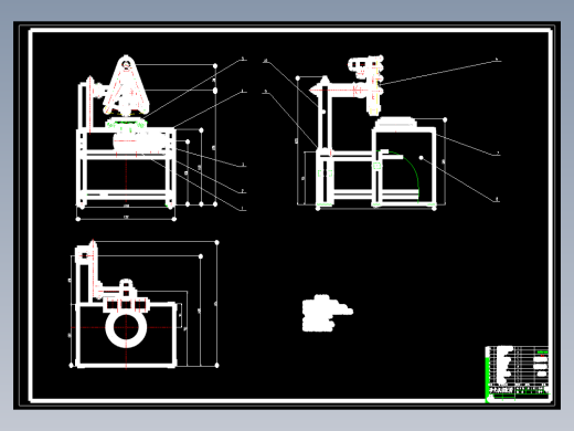窄带式砂光机的结构设计含4张CAD图