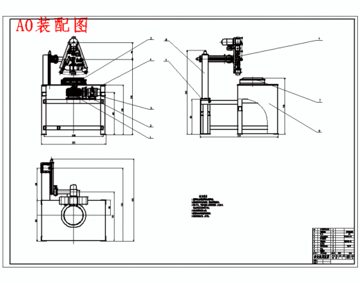 窄带式砂光机的结构设计含4张CAD图缩略图