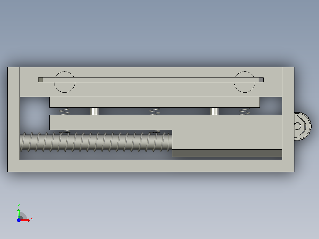 自锁装配前视图