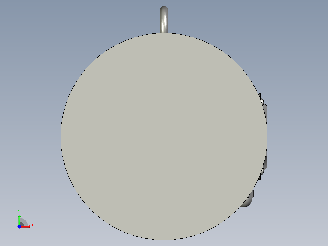RX57底脚轴伸式安装斜齿轮减速机RX57-Y025-4P-71-M1-0_电机前视图