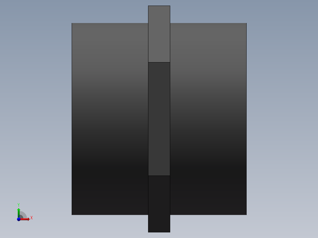 female adapter DN65 PN10 U-PVC前视图