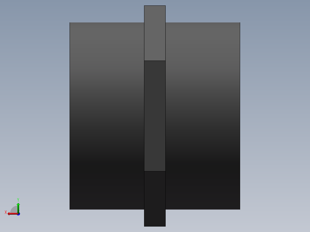female adapter DN65 PN10 U-PVC后视图
