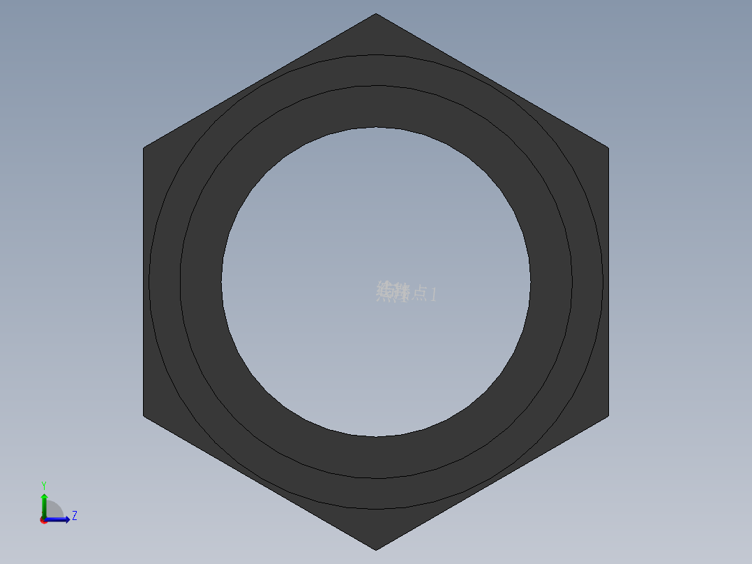 female adapter DN65 PN10 U-PVC左视图