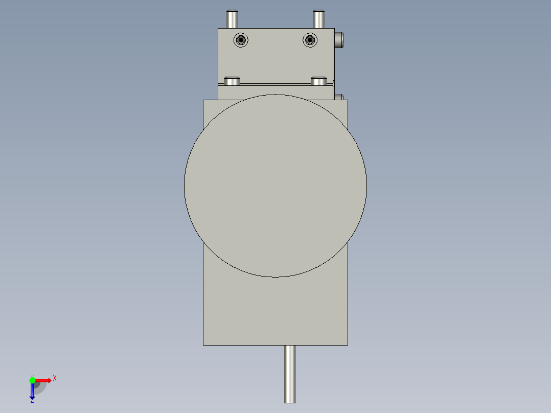 相机总装配俯视图