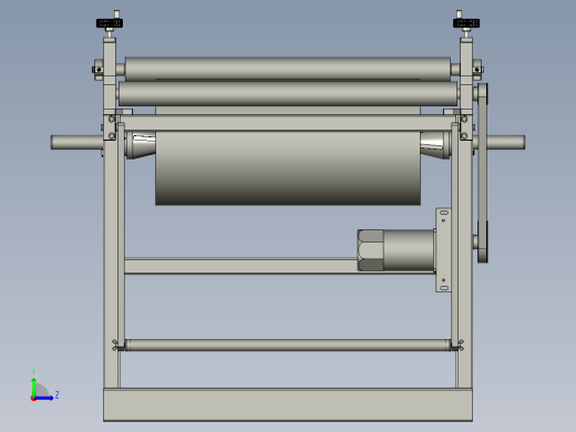 革基布的卷料机左视缩略图