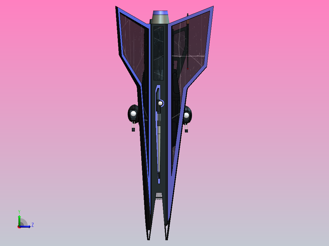 Tie战斗机“蝎子”左视图