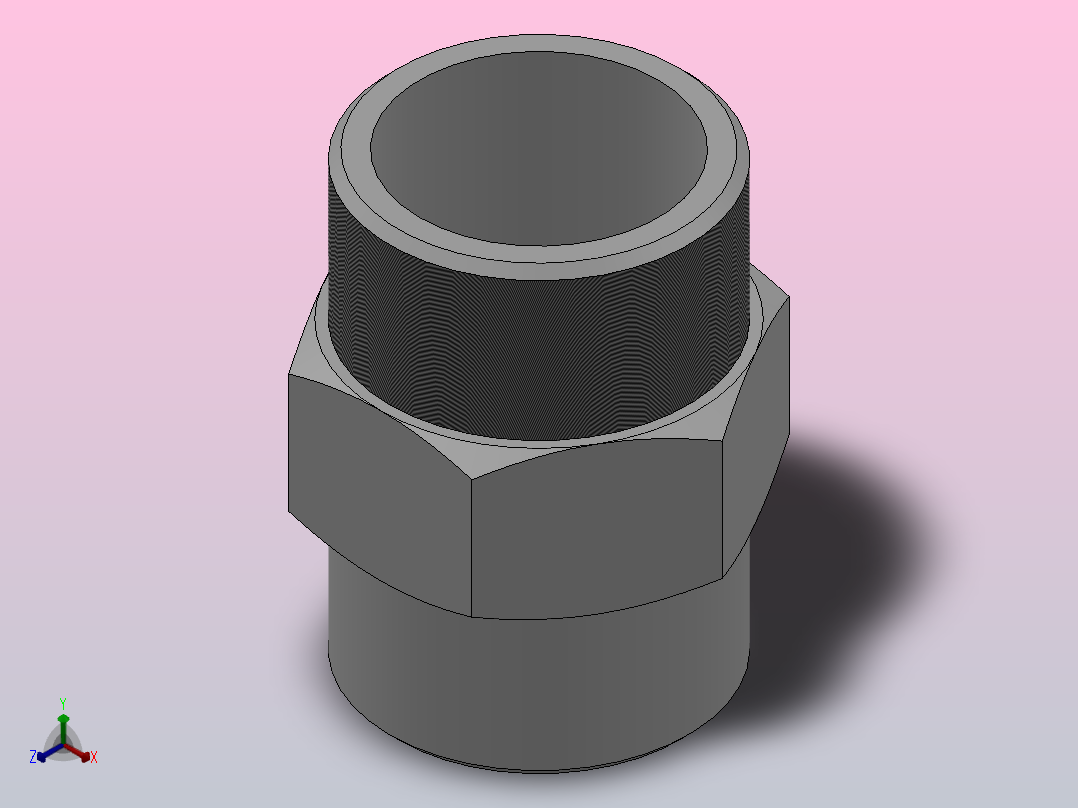 IBB 双外螺纹直通过渡接头_IBB-G02主视图