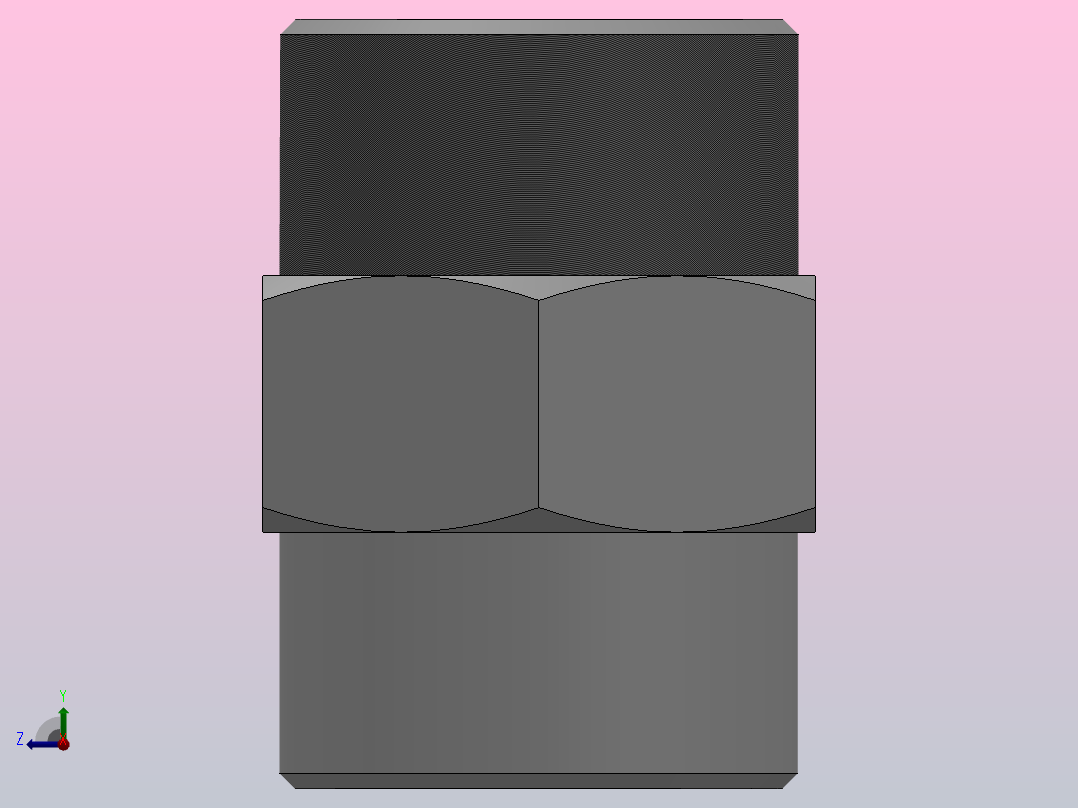 IBB 双外螺纹直通过渡接头_IBB-G02右视图