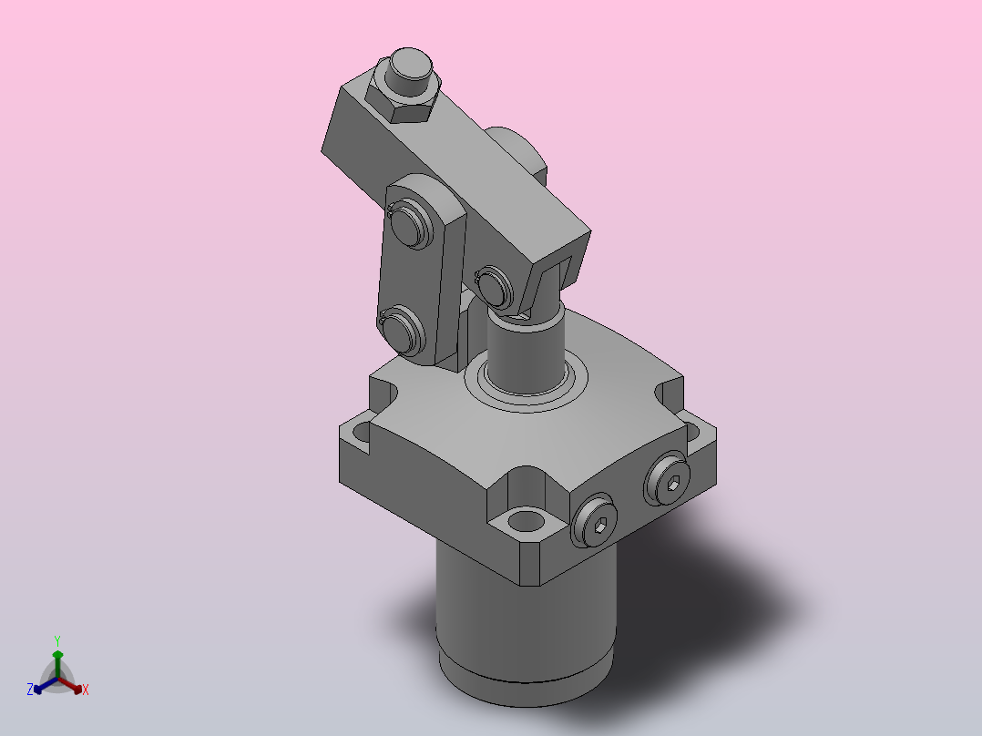 HCLV-F单动连杆式夹紧器[HCLV25-F]主视图