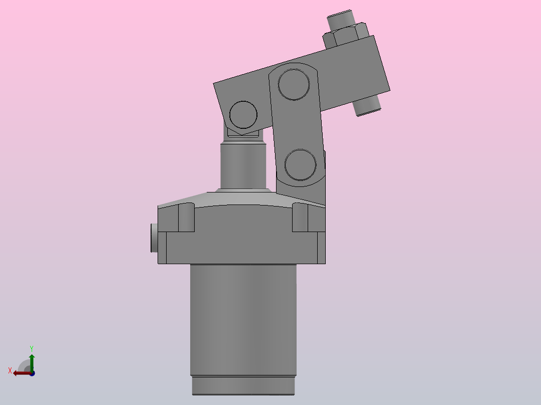 HCLV-F单动连杆式夹紧器[HCLV25-F]后视图
