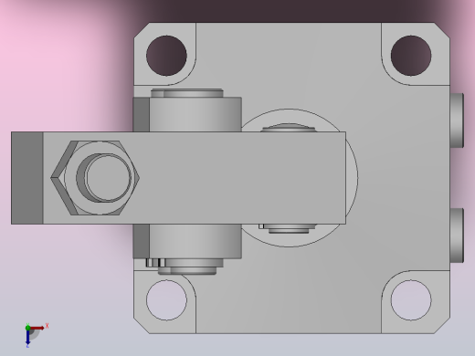 HCLV-F单动连杆式夹紧器[HCLV25-F]俯视缩略图