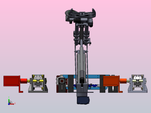 机械手和流水线机构前视缩略图